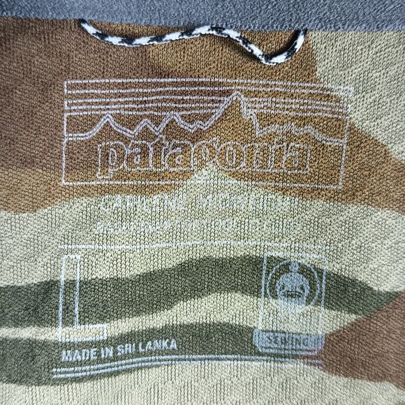 Patagonia Capilene Midweight Pullover Mens Medium Camo Quarter Zip Base Layer - Picture 2 of 11